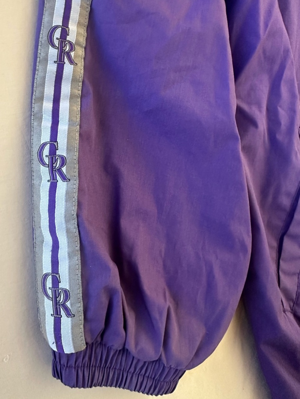 VINTAGE 90s Colorado Rockies Windbreaker - Unisex Size M - Picture 5 of 14